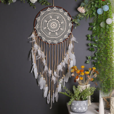 Olivenorma Handwoven Bohemian Home Decor Large Dream Catcher