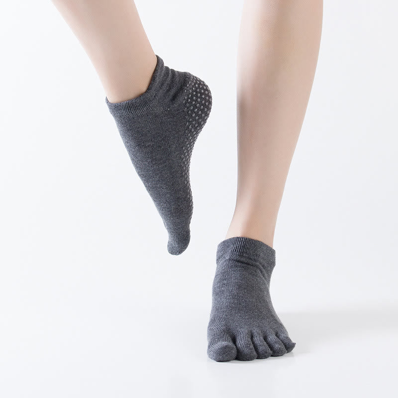 Olivenorma Solid Color Non Slip Grip Pilates Socks