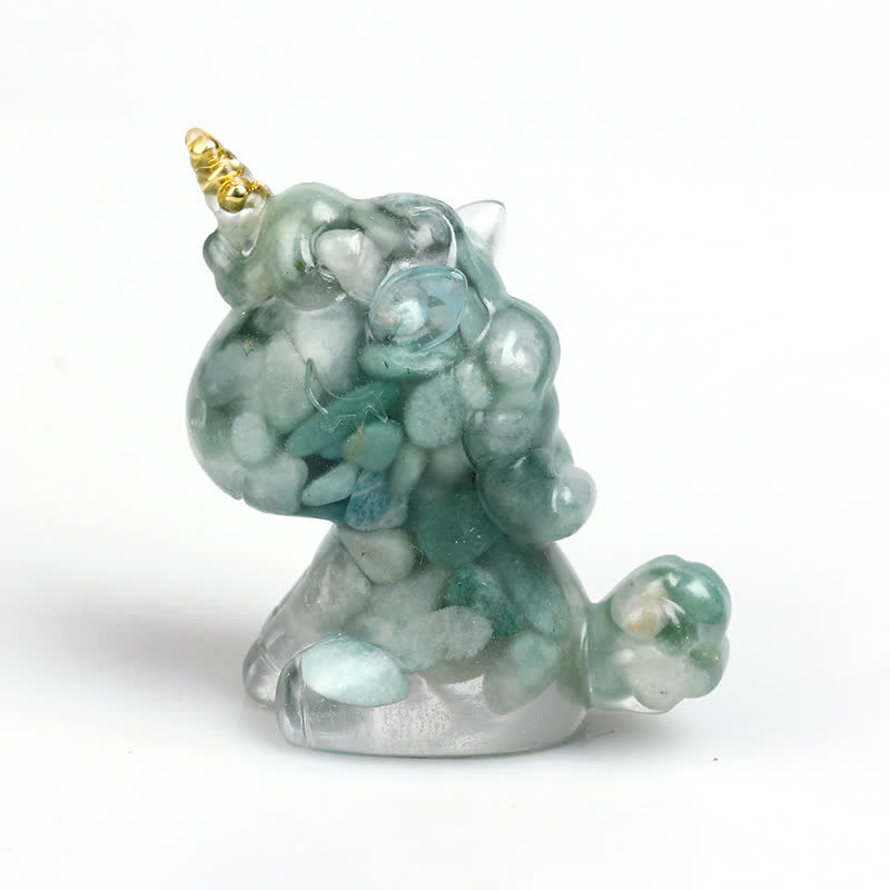 Olivenorma Crystal Unicorn Gemstone Decoration