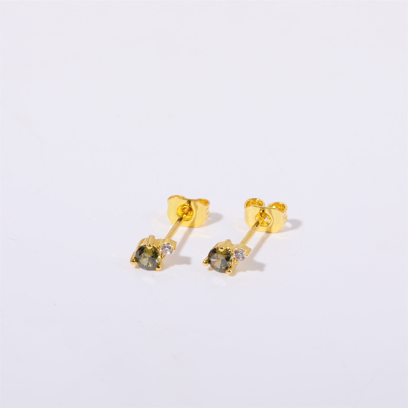 Olivenorma Raindrop Birthstone Stud Earrings