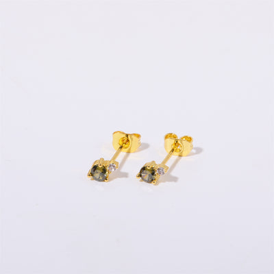 Olivenorma Raindrop Birthstone Stud Earrings