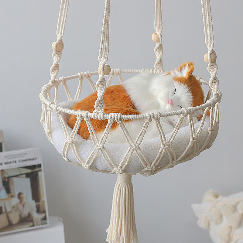 Olivenorma Woven Cat Nest Pet Hammock Wall Decor