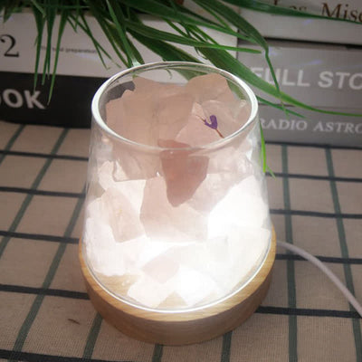 (Clearance 30% OFF / CODE: OFF30) - Olivenorma Goblet of Fire Shape Crystal Or Himalayan Pink Salt Lamp