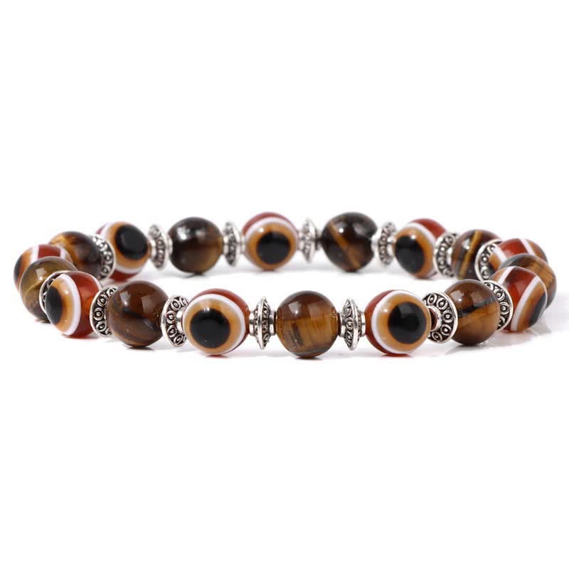 Olivenorma Evil Eye Natural Stone Beads Bracelet