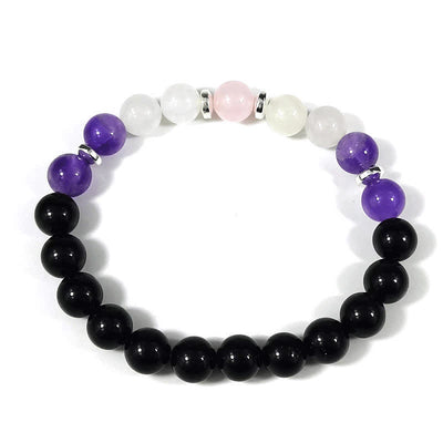 Olivenorma Black Onyx Amethyst Beads Anti-Anxiety Bracelet