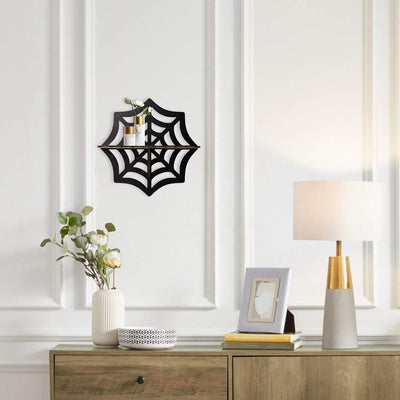 Olivenorma Spider Wood Display Candle Holder Crystal Shelf