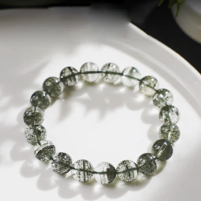 Olivenorma 7A Green Phantom Quartz Beaded Bracelet