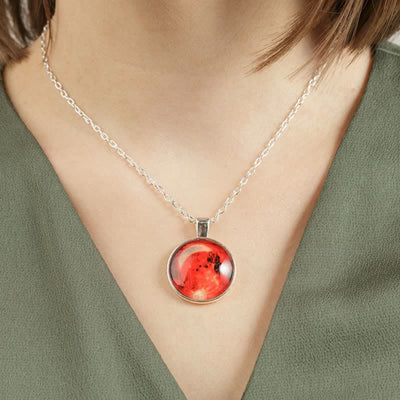 Glowing Full Moon Necklace