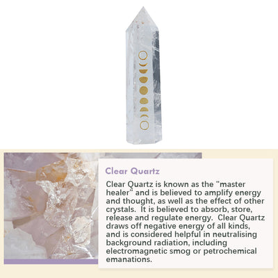 Olivenorma Natural Crystal Column Crystal Wands Tower