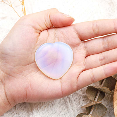 Olivenorma Natural Opal Healing Heart Worry Stone