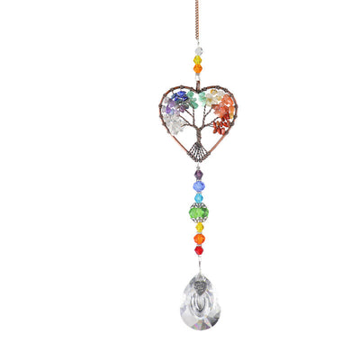 Olivenorma Chakra Reiki Tree Of Life Suncatcher