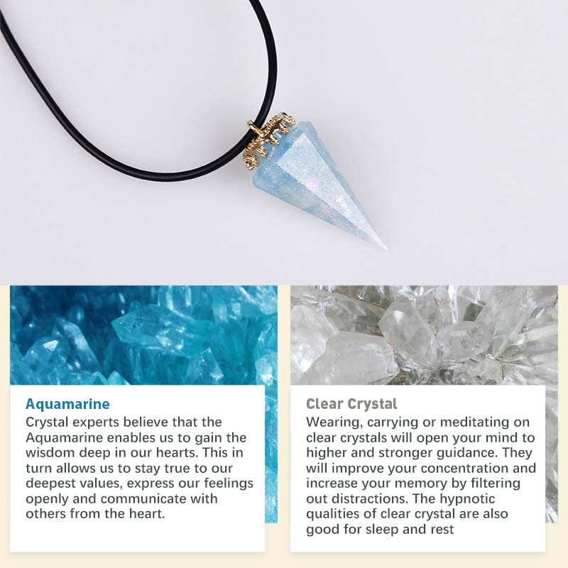 Olivenorma Natural Crystal Healing Necklace