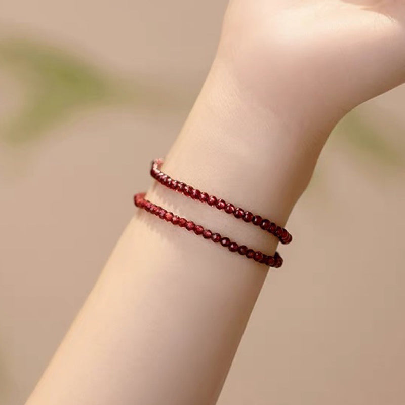 Eternal Love - Garnet Gemstone Bracelet