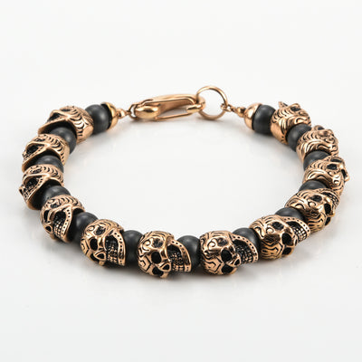 Olivenorma Natural Tiger Eye Handmade Stainless Steel Bracelet