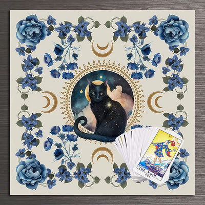 Olivenorma God Sign Cat Divination Tarot Tablecloth