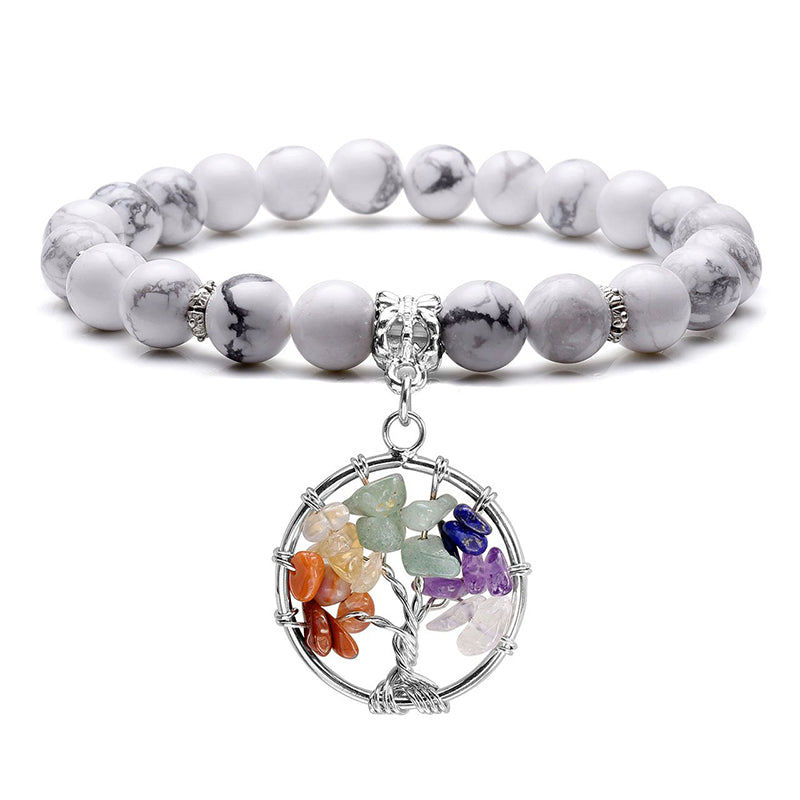 Chakra Tree Of Life Amethyst Bracelet