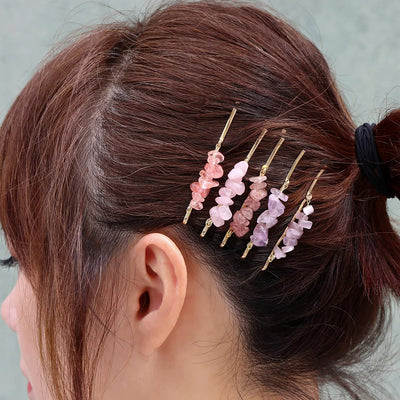 Olivenorma 5Pcs Healing Crystal Hairpin - image 1