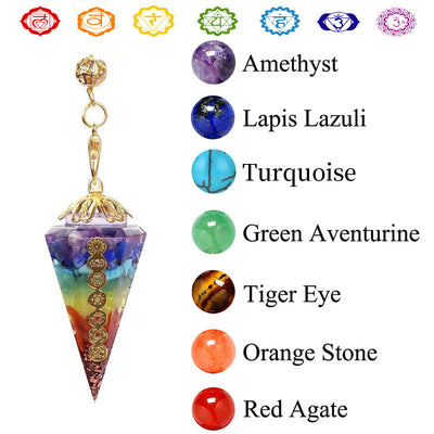 Olivenorma Chakra Orgone Divination Pendulum