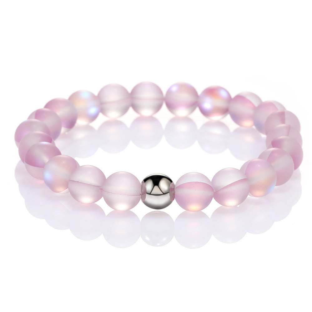 Olivenorma Lilac Crystal Glass Bead Bracelet