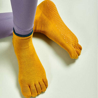 Olivenorma Solid Color Non Slip Grip Pilates Socks