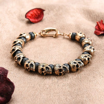 Olivenorma Natural Tiger Eye Handmade Stainless Steel Bracelet
