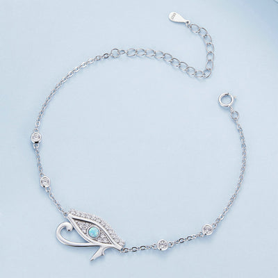 Olivenorma S925 Sterling Silve Eye Of Horus Bracelet