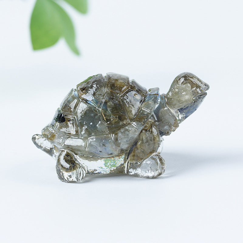 Olivenorma Crystal Gravel Glue Little Turtle Gemstone Decoration