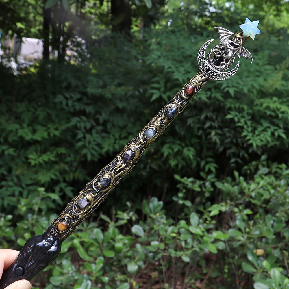 Olivenorma Natural Chakra Merkaba Crystal Wands