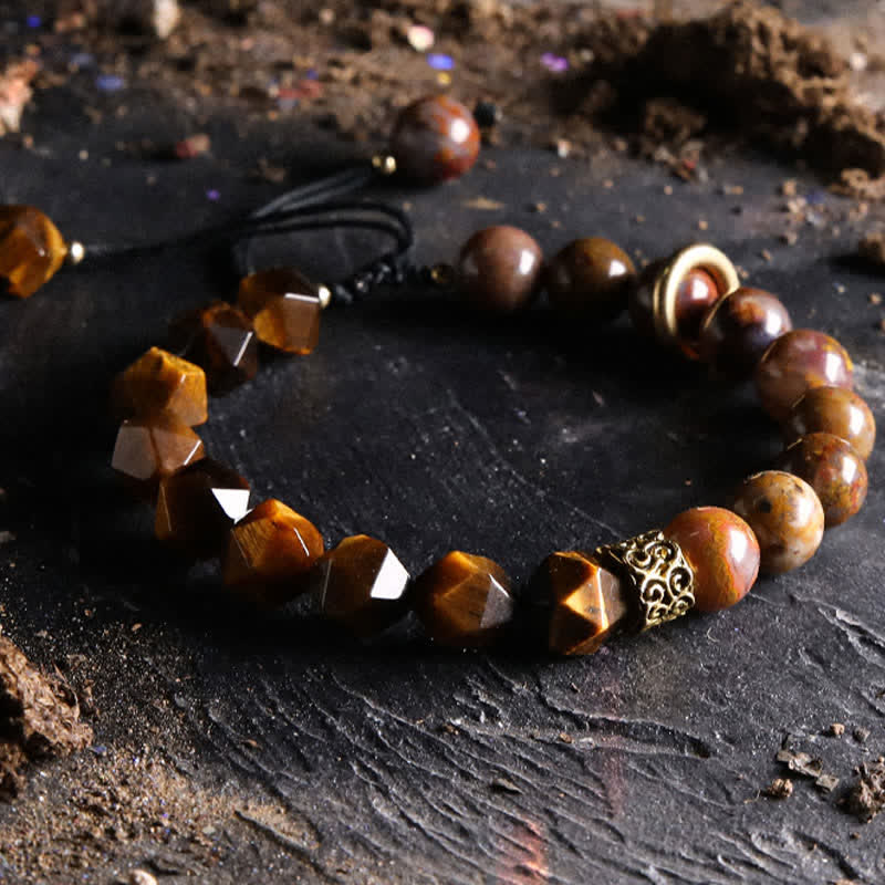 Olivenorma "Gods" Natural Crystal Beaded Bracelet