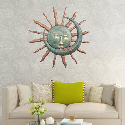 Olivenorma The Sun Kisses The Moon Home Metal Wall Decor