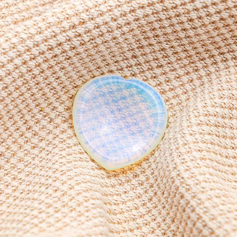 Olivenorma Natural Opal Healing Heart Worry Stone