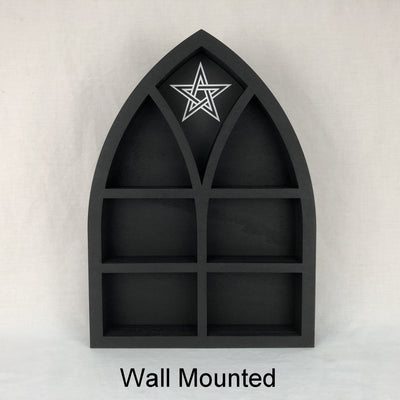 Olivenorma Gothic Arch Apothecary Crystal Shelf