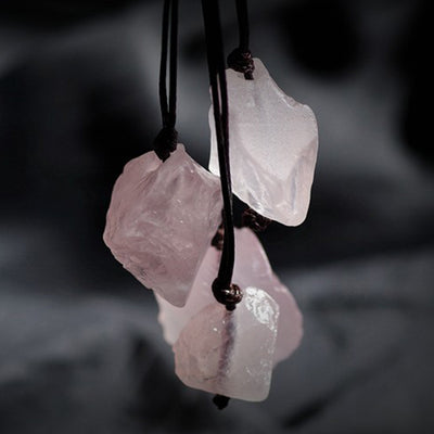 Natural Rose Quartz Gemstone Neclace