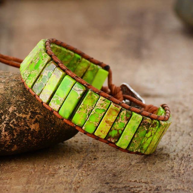 Olivenorma Emperor Stone Chakra Energy Bracelet