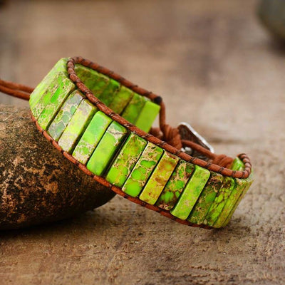 Olivenorma Emperor Stone Chakra Energy Bracelet
