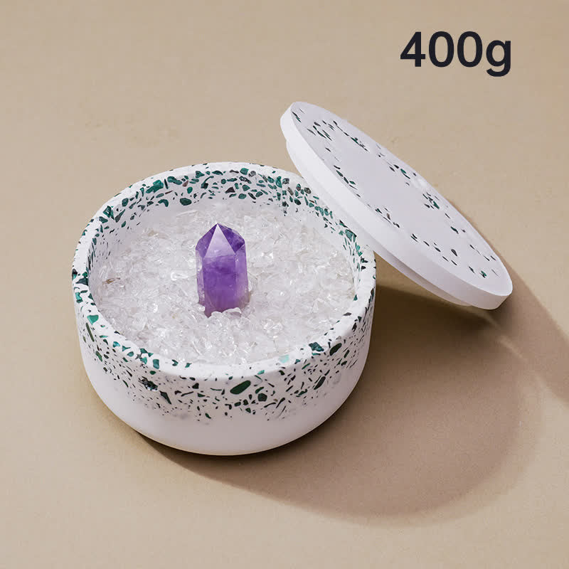 Olivenorma Natural Crystal Gravel Gypsum Demagnetizing Bowl