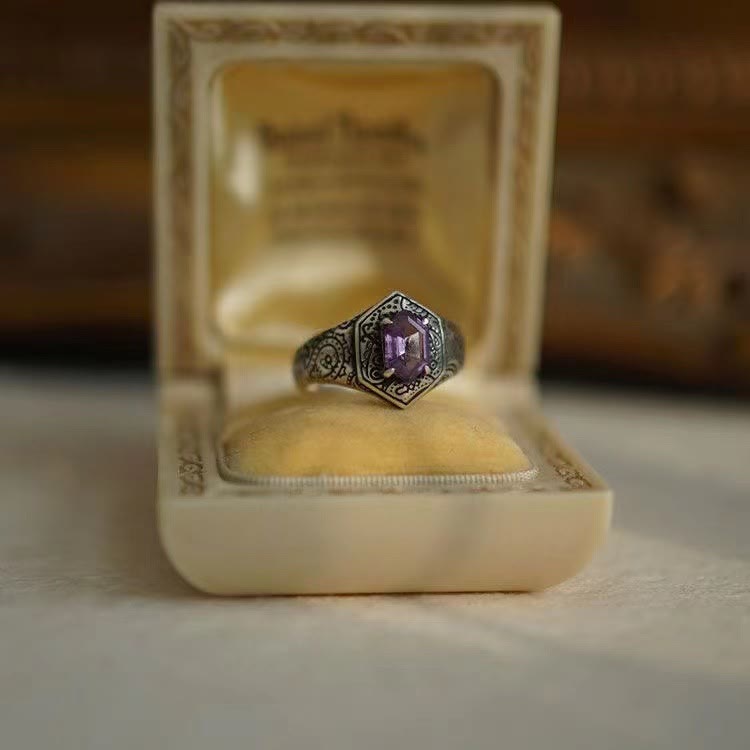 Olivenorma Paisley Amethyst Ring