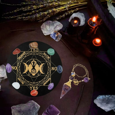 Olivenorma The Wooden Divination Pendulum Game Tarot Card