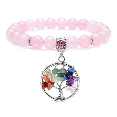 Chakra Tree Of Life Amethyst Bracelet