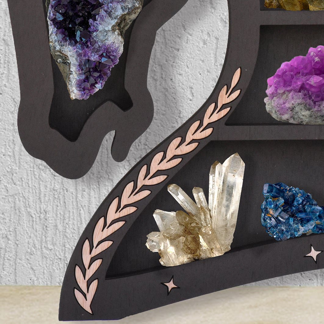 Olivenorma Dark Horse Crystal Shelf