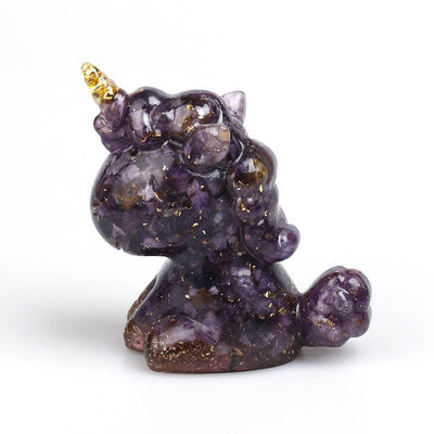 Olivenorma Crystal Unicorn Gemstone Decoration