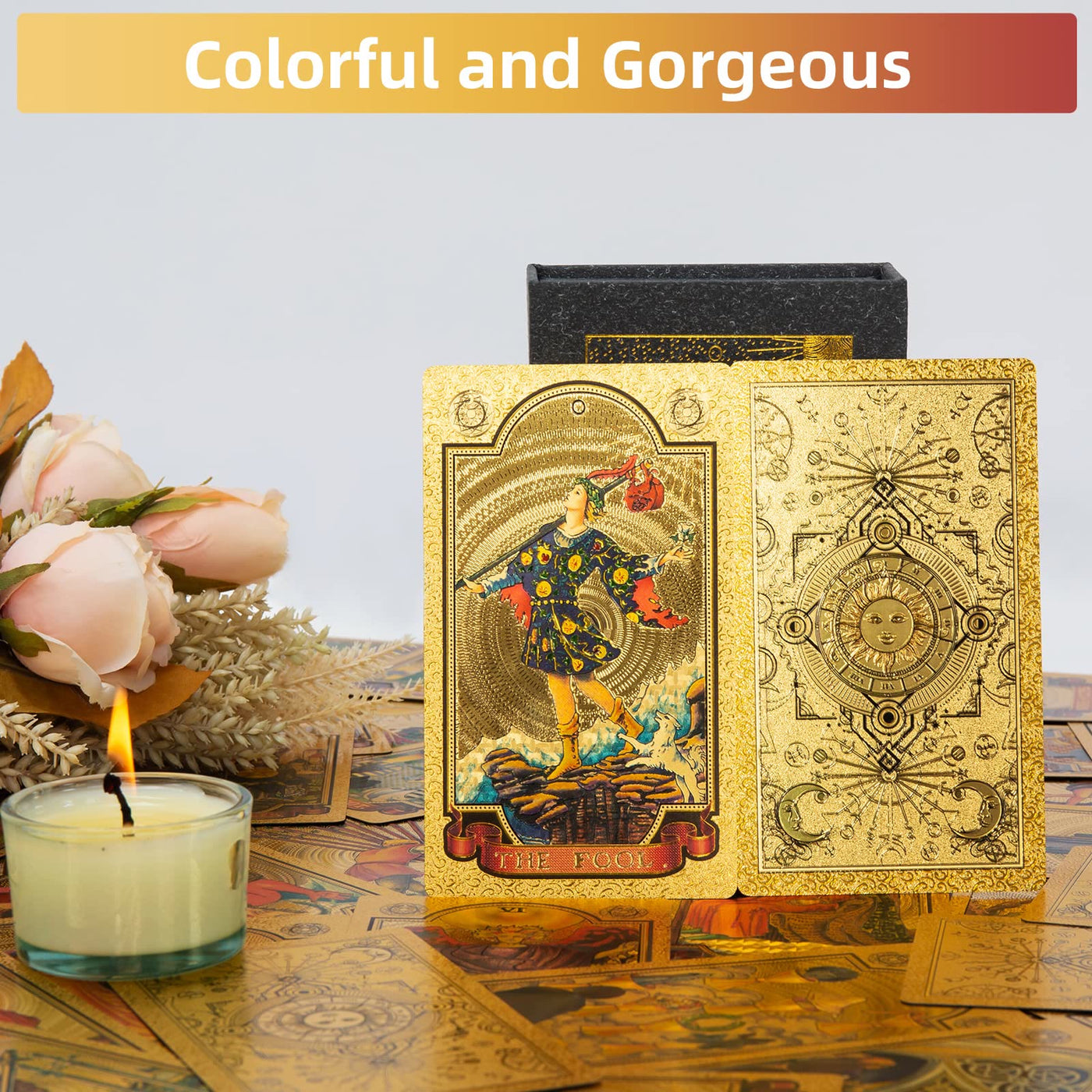 Olivenorma Bronzing Golden Sun Classic Tarot Cards