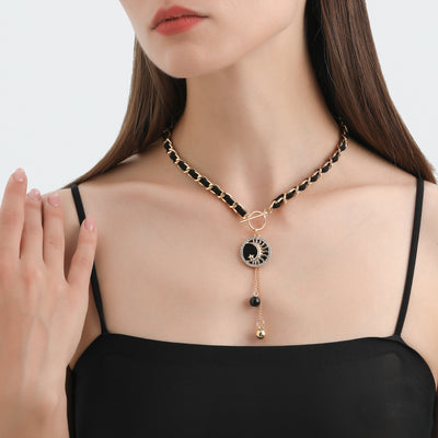 Olivenorma Black Wrap Velvet Choker Necklace