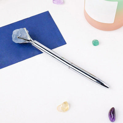 Olivenorma Raw Stone Manifestation Pen Gemstone Decoration