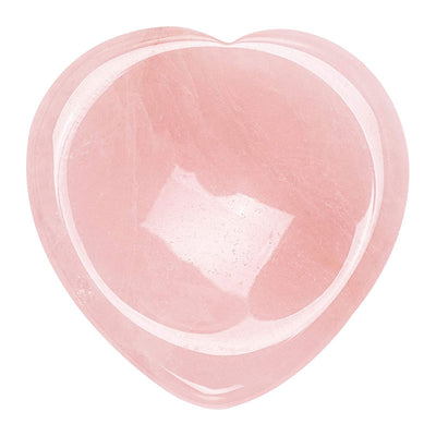 Olivenorma Rose Quartz Heart Thumb Worry Stone