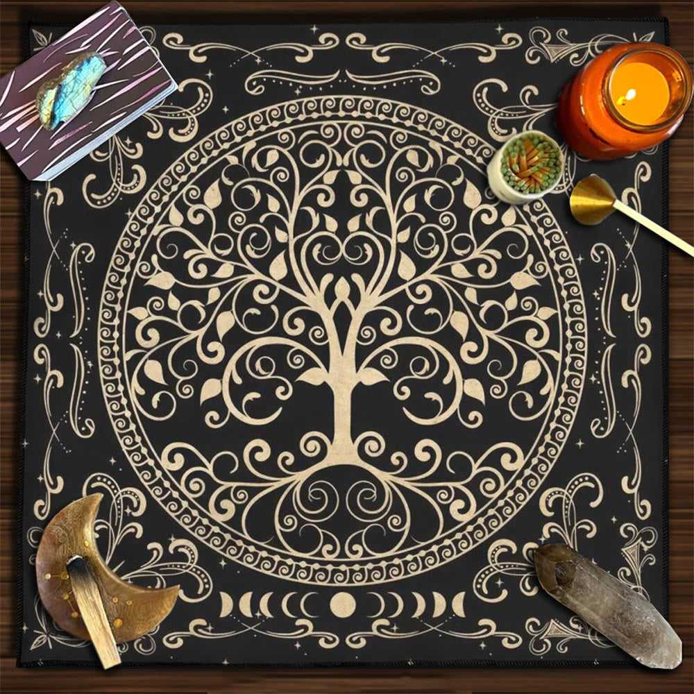 Olivenorma Yggdrasil Sacred Tree Mysterious Tarot Tablecloth