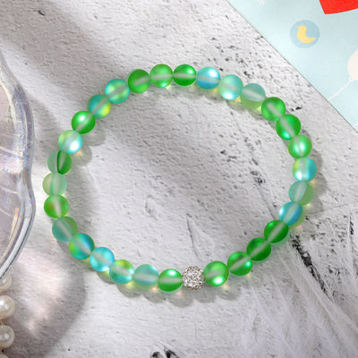 Olivenorma Zircon Crystal Glass Bead Bracelet