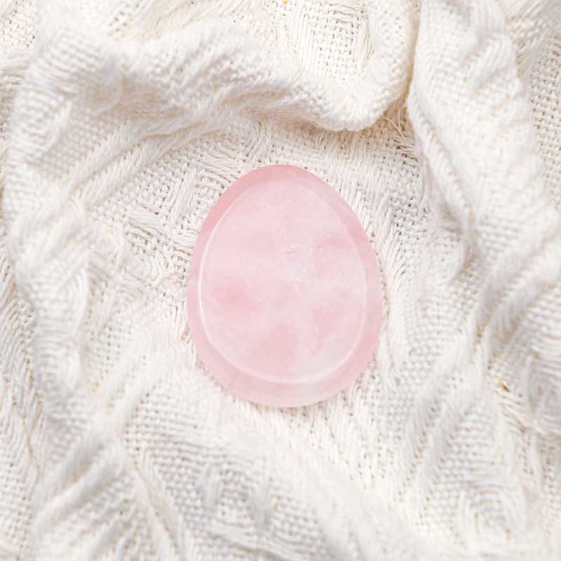 Olivenorma Rose Quartz Healing Thumb Worry Stone