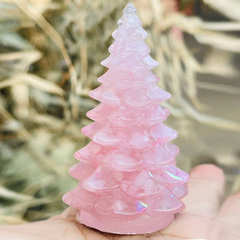 Olivenorma Christmas Tree Natural Crystal Stone Decoration