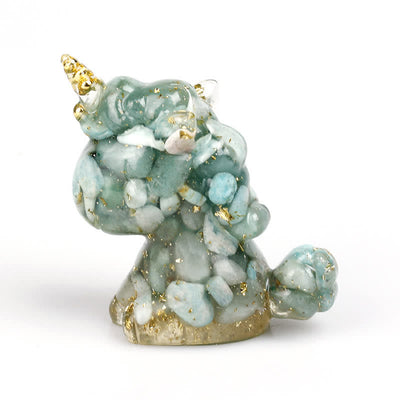 Olivenorma Crystal Unicorn Gemstone Decoration